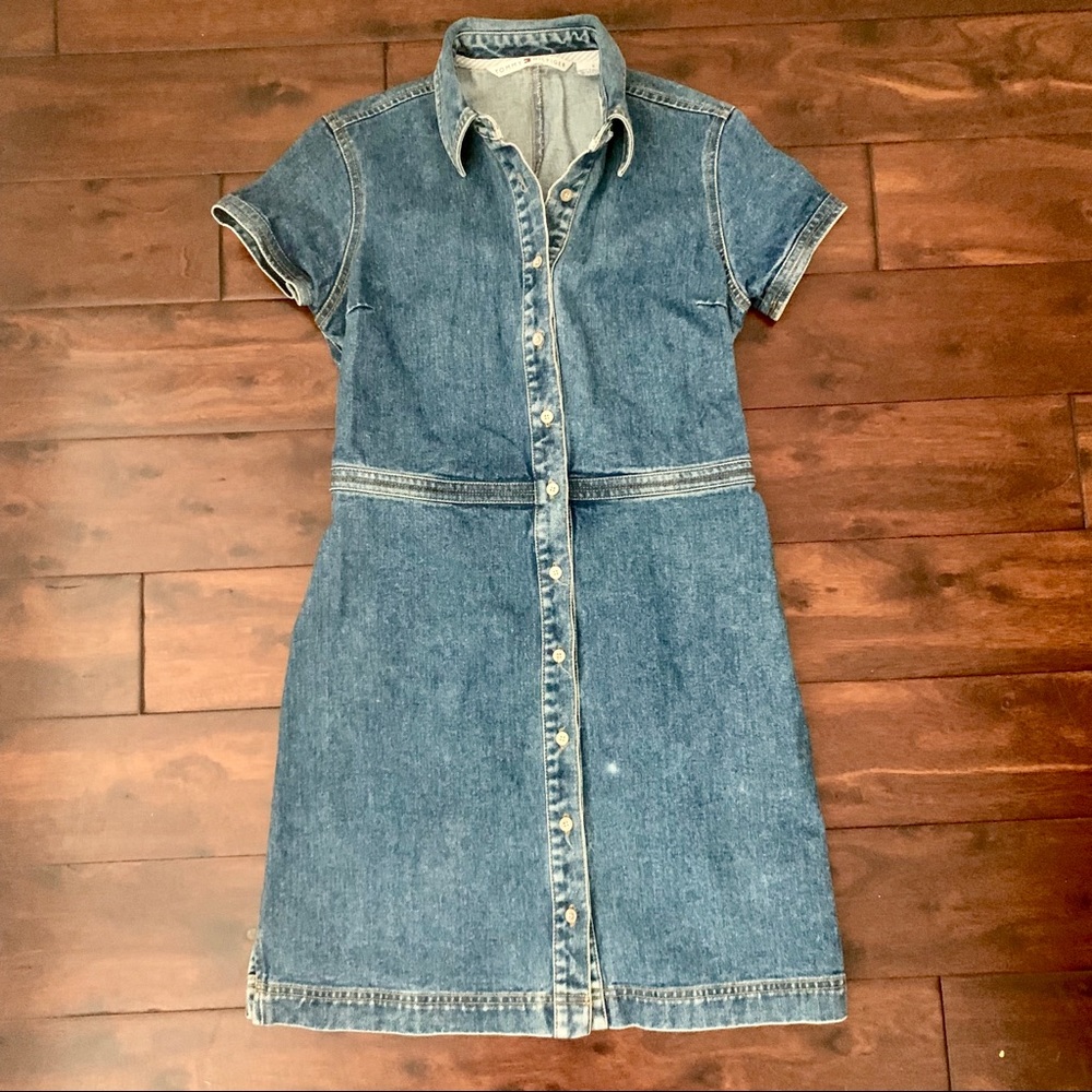 Vintage 90s Tommy Hilfiger denim dress SMALL